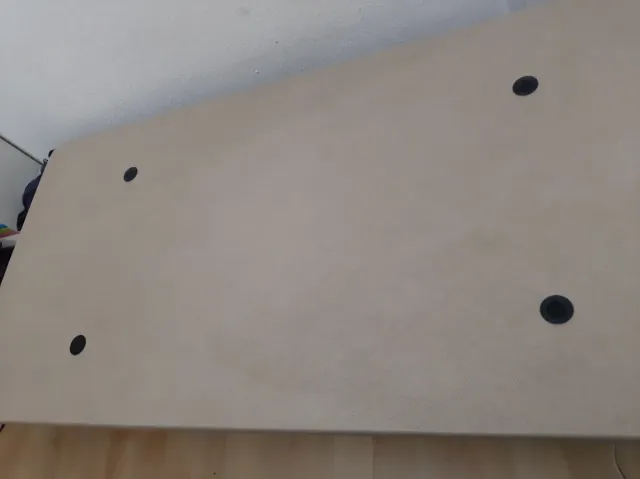 Base cama 90cm con colchón y cubrecama