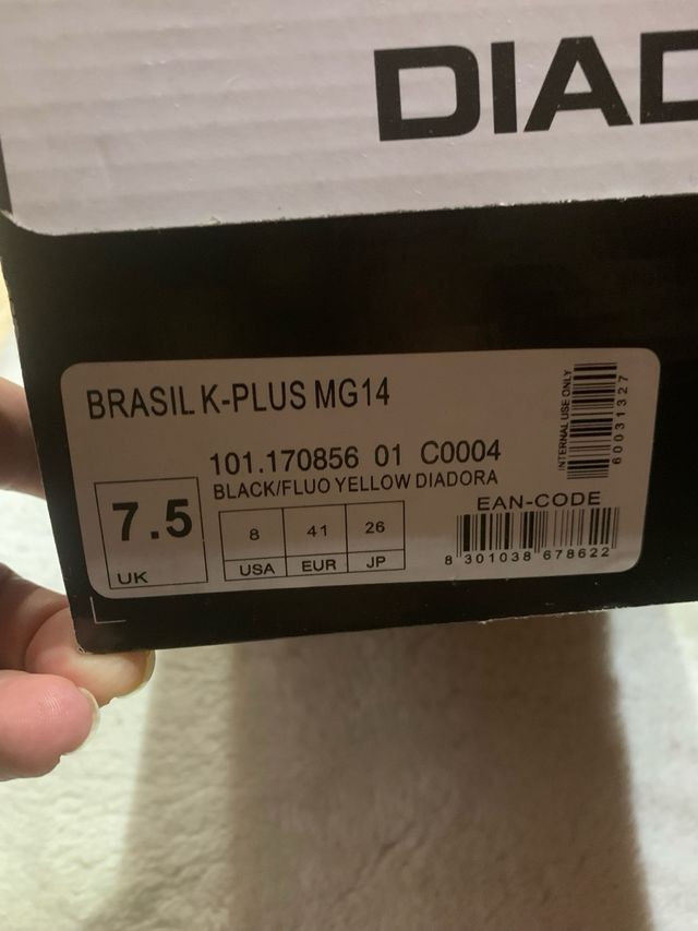 Diadora Brasil K-Plus MG14 Kangaroo 41 in pelle