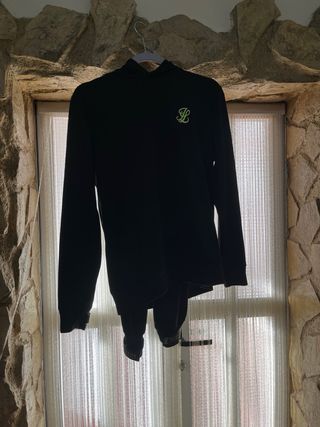 Chándal Silsilk Negro y Verde Hombre