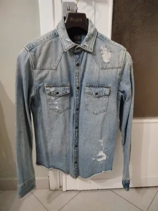 Camicia Zara Denim Strappata