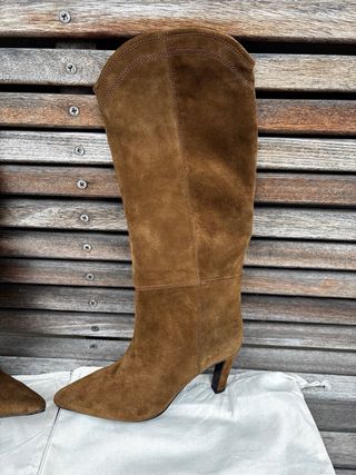 Botas Zara Tacón Serraje
Pespunte