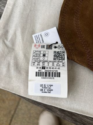 Botas Zara Tacón Serraje
Pespunte