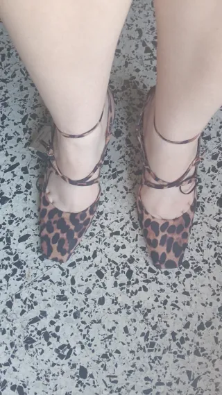Tacones Zara Animal Print