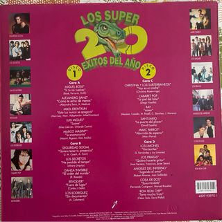 Vinilo 12” Los súper 20 éxitos del año