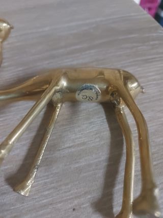 Pareja Ciervos Bronce Decorativos