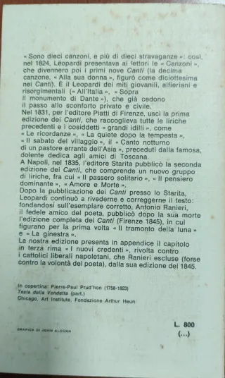 Canti (BUR poesia) (Italian Edition)