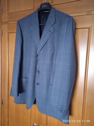 Americana Emidio Tucci Azul/Gris Talla 60