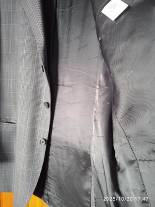 Americana Emidio Tucci Azul/Gris Talla 60
