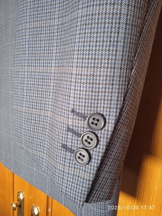 Americana Emidio Tucci Azul/Gris Talla 60
