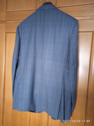 Americana Emidio Tucci Azul/Gris Talla 60