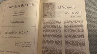 Revista ¡Campeones! Valencia CF 1949