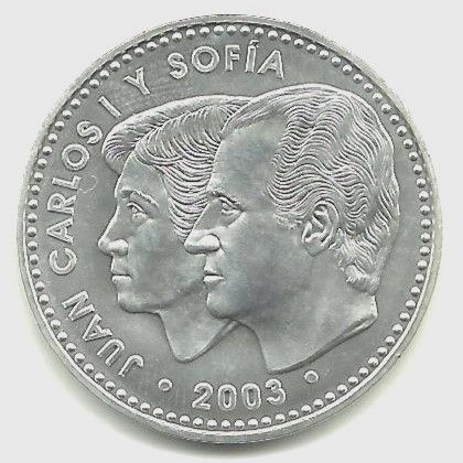 Moneda 12 Euros España 2003 XXV Aniversario Consti