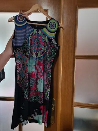 Vestido estampado talla M