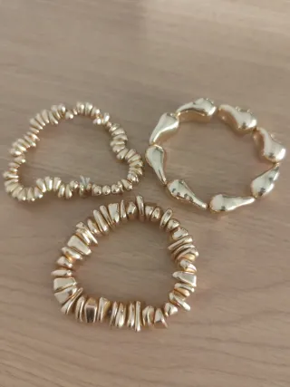 Set di 3 braccialetti Parfois in oro