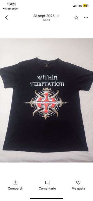 Camiseta Within Temptation Talla M