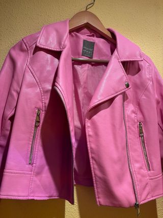 Chaqueta Biker Rosa Primark Talla 34