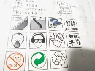 5 Hojas Sierra Calar T101AO HCS EMITOOLS