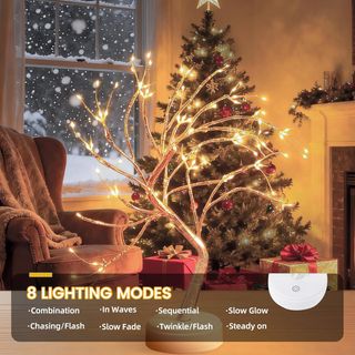 Árbol LED Decorativo Dorado