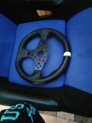 Moza R9 + Pedales + Volante ES mod + Playseat
