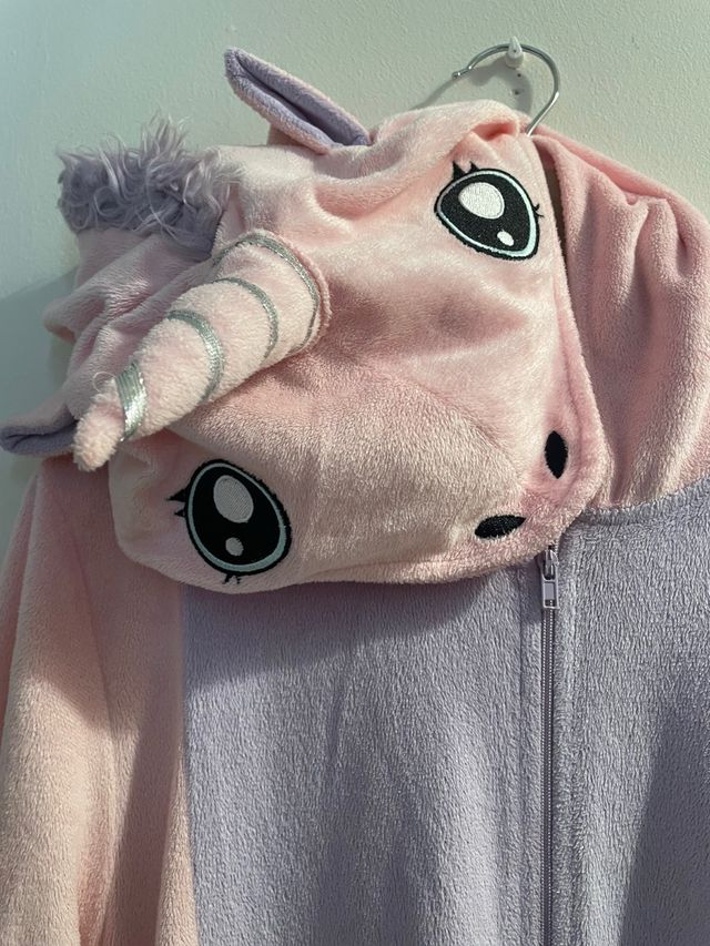 Pijama Unicornio Talla Única Rosa y Morado