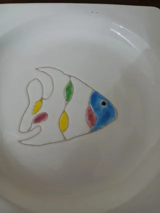 Svuotatasche ceramica con pesce