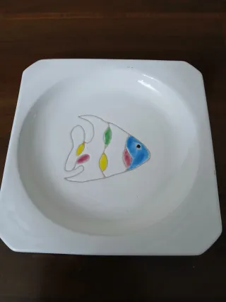 Svuotatasche ceramica con pesce