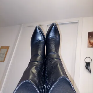 Botas cowboy negras mujer