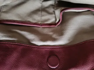Bolso Piel 45cm× 27cm Granate