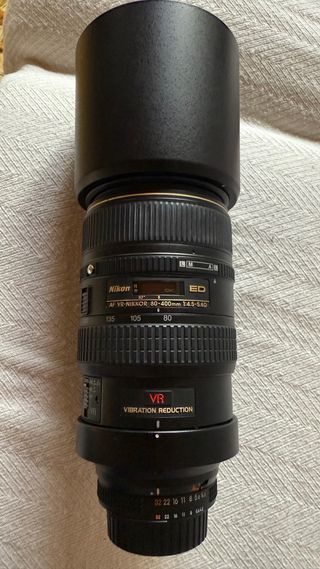 Título: Objetivo Nikon AF VR 80-400mm f/4.5-5.6D E