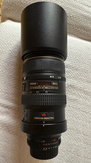 Título: Objetivo Nikon AF VR 80-400mm f/4.5-5.6D E
