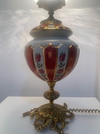 Lámpara Vintage Porcelana y Metal