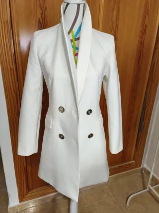Blazer blanco Zara Talla M