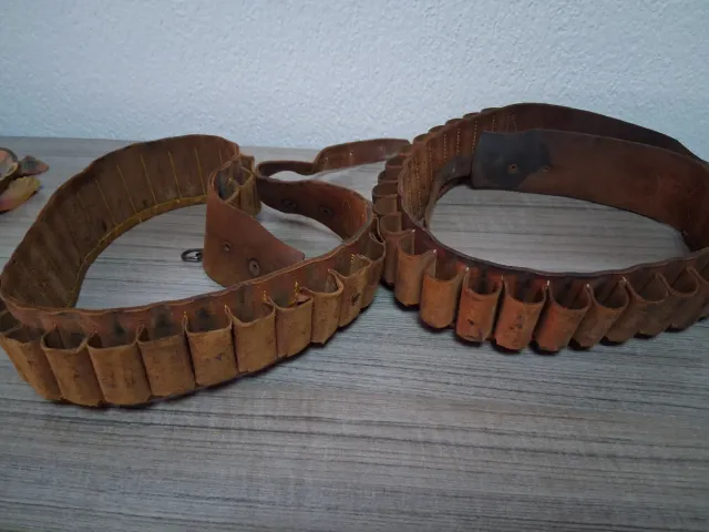 Canana de cuero para caza