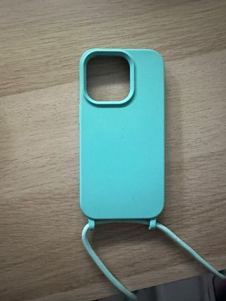 Funda iPhone 14 Pro con Cuerda Turquesa