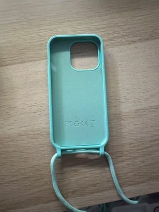 Funda iPhone 14 Pro con Cuerda Turquesa