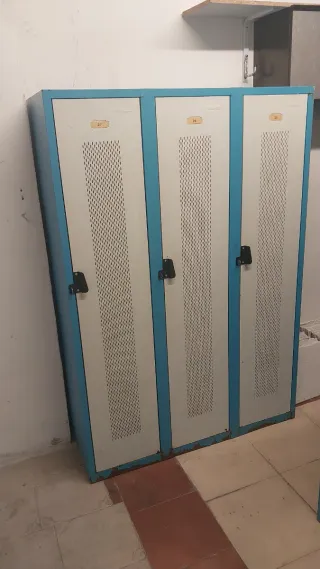 Taquilla metálicas azul y gris