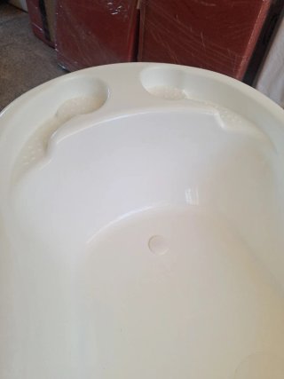 Bañera con soporte plegable y amaca baño
