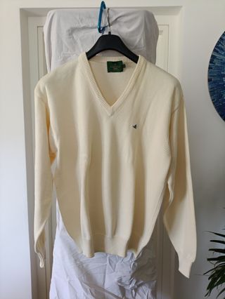 Maglione Brooksfield Cotone Panna Taglia 50