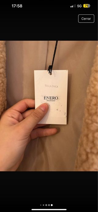 Abrigo pelo beige