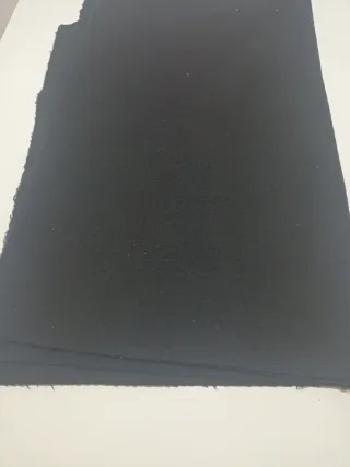 Tela de paño de lana negra