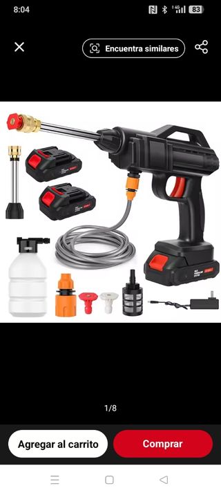 Lavadora a presión portátil a batería