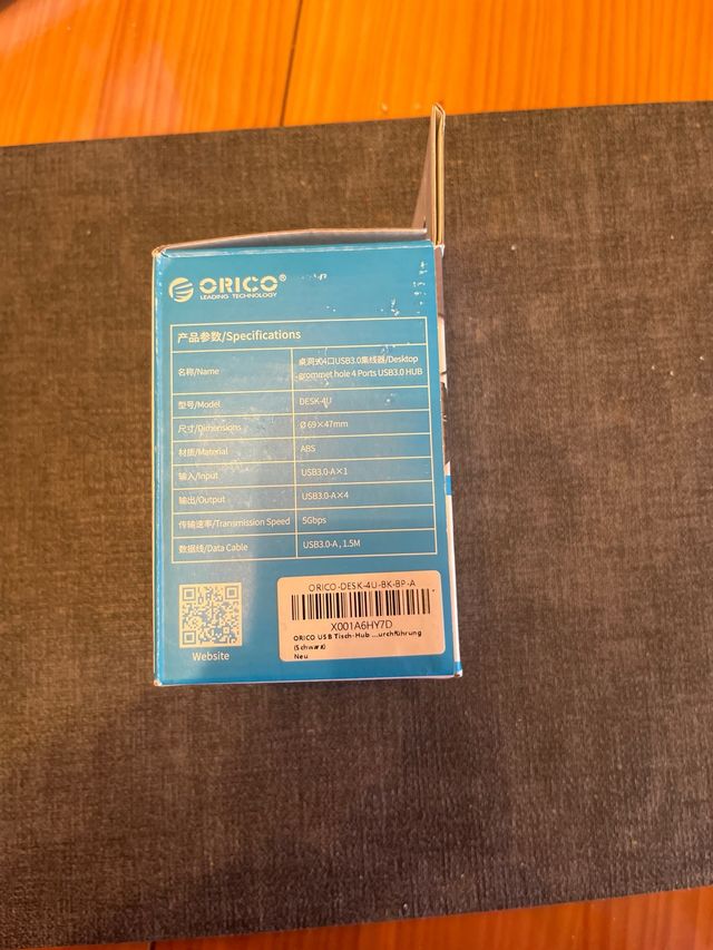 Hub USB ORICO 4 Puertos Negro