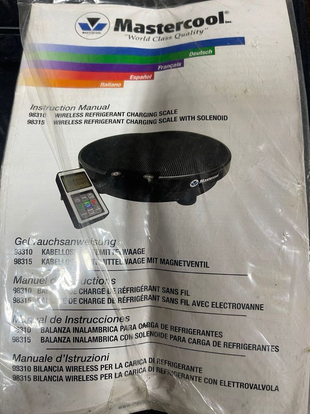 Báscula Refrigerante Inalámbrica Mastercool