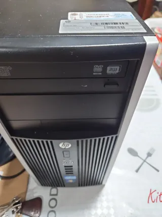 Ordenador HP Torre Negro/Plata