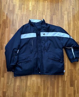 Chaqueta Starter Vintage Azul y Blanca