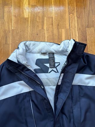 Chaqueta Starter Vintage Azul y Blanca