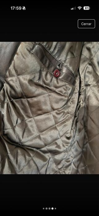Chaqueta de piel tres cuartos
