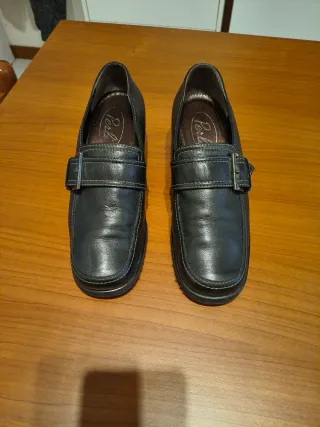 Scarpe donna pelle nera n.38