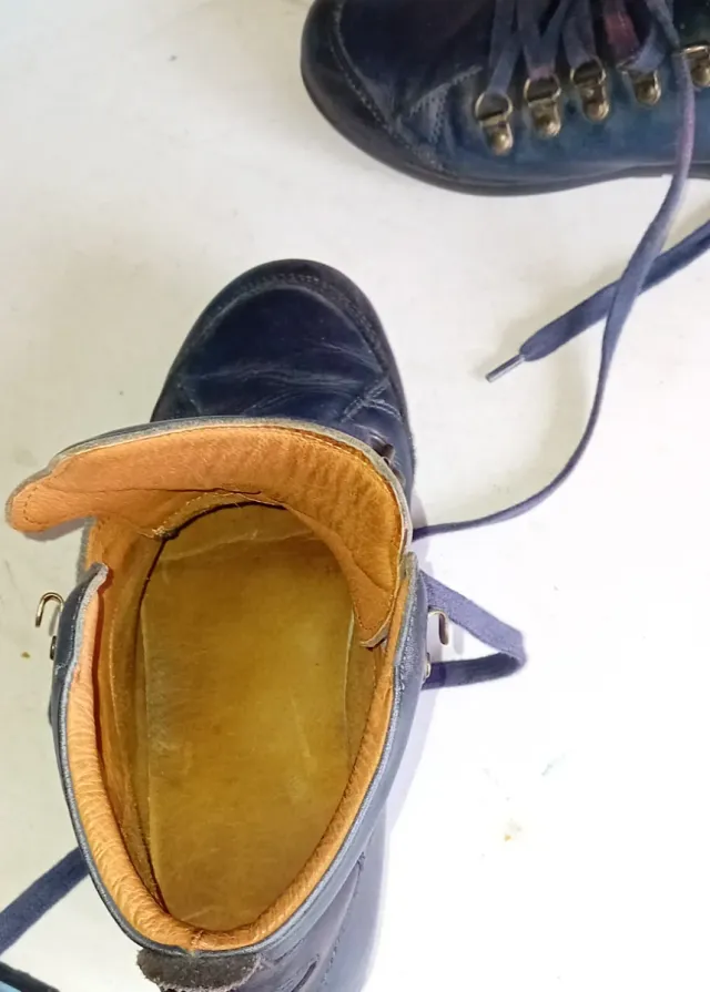 Botas Pikolinos Cuero Azul Marrón