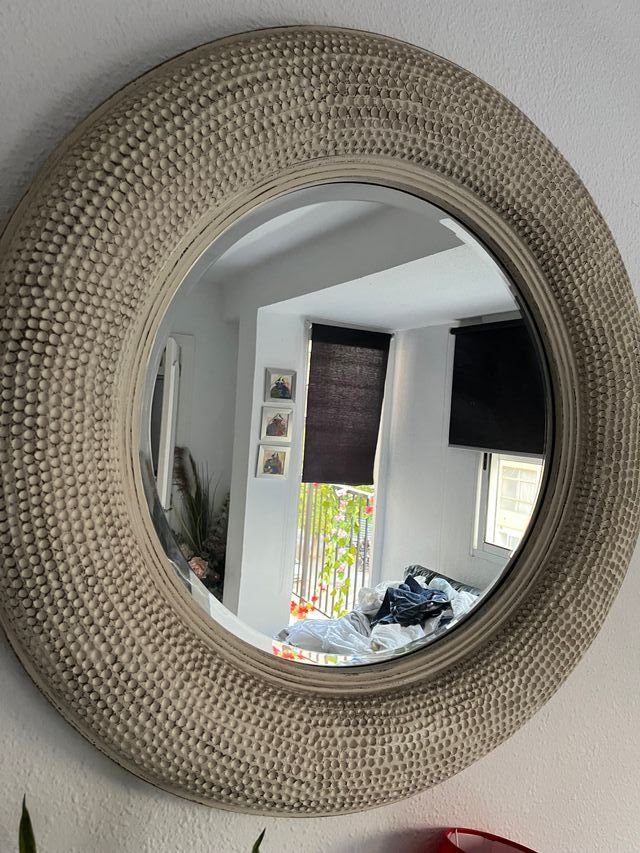 espejo redondo de lujo